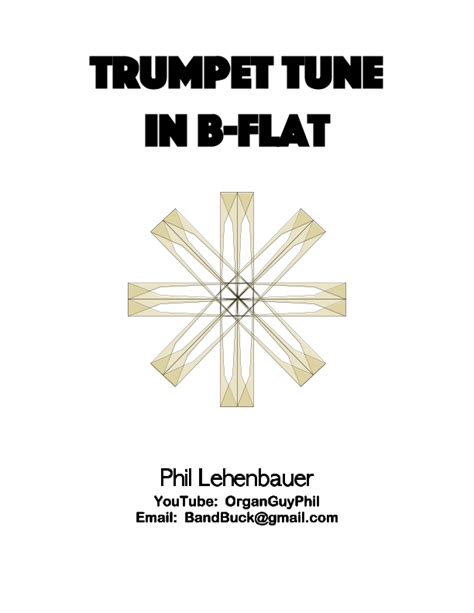 Trumpet Tune In B-flat, Organ Work By Phil Lehenbauer